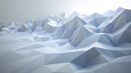 Abstract background forming a mountain range with triangles