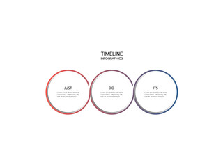 Vector infographic thin line design with marketing icons. Business concept with 3 options, steps or processes.