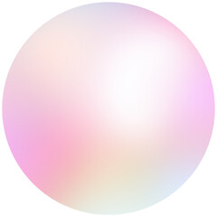 Geometric 3D circle element gradient soft light pastel PNG design for decoration graphic business background technology digital design illustration web template backdrop desktop wallpaper bubbles
