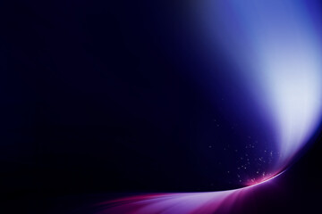 Bright Abstract dynamic line wave curve soft light gradient blue pink neon on dark background design for graphics pattern web illustration technology internet network smart digital backdrop wallpaper