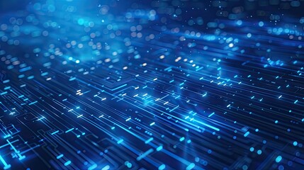 abstract blue background of modern technologies.