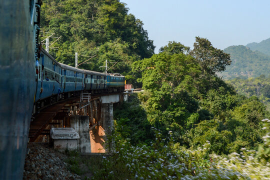 Indian Train, Araku Valley, Andhra Pradesh, India