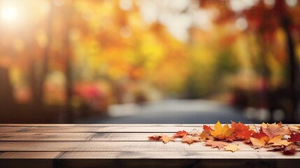 autumn leaves in the park