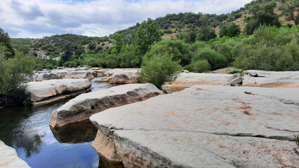 La rivière le Chassezac située dans le sud du département de l'Ardèche en France