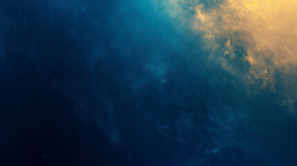 Fototapeta premium Dark blue beige grainy gradient background, noise texture effect banner header poster design