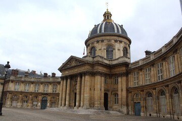 The Institute of France in daylight in Paris, France