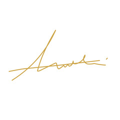 Hand drawn signature 