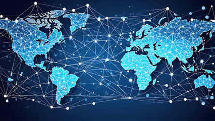 Fototapeta premium business network