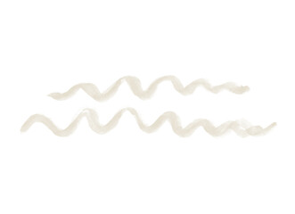 Pastel beige watercolor blot background. Brush stroke abstract shape. Paint stain wallpaper.