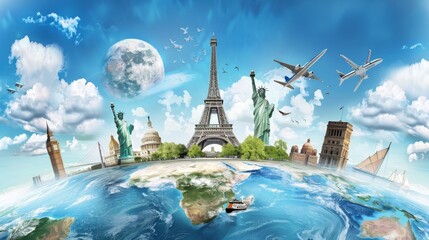 pic of many toristique place all around the world 