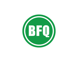 BFQ logo design vector template, BFQ logo design.