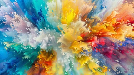 Colorful abstract background conveying artistic expression with vivid colors