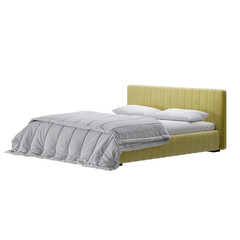 Fototapeta premium A bed, colorful design, bed, no background, different design, png, white background, isolated, abstract, 3d model.