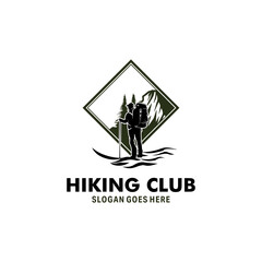Hiking Club Logo Design Template