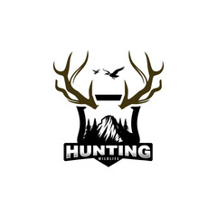 Wild Hunting Logo Design Template