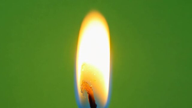 Candle flame motion graphics On Green Screen