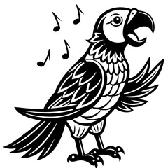 Fototapeta premium parrot vector