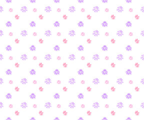 little daisy flower as seamless pattern background