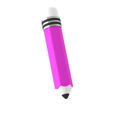 Back to School 3D Icon , Pencil