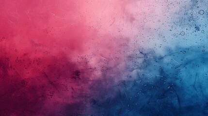 Bright red blue grainy background with vibrant noise texture for gradient retro poster design