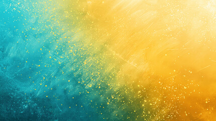 Bright teal yellow grainy background with vibrant noise texture for gradient retro poster design