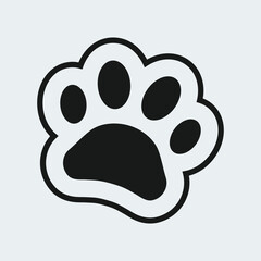 Paw vector icon design
