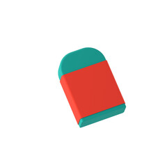 Back to School 3D Icon , Eraser