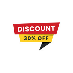 Special offer seasonal discount price tag red and black vector Banner template 