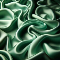 Fototapeta premium Dark Green Silk