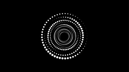 Rhythmic Spiral Sound Wave Abstract Vector Background.