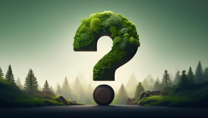 A cool question mark, a stylish accent, and a sharp finish Generated by AI