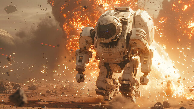 Intergalactic Battle Bot: Robotic Warfare on Alien Planet