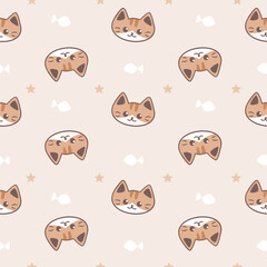 Obraz premium seamless pattern with cats