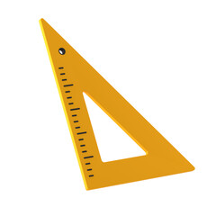 Back to School 3D Icon , Set square