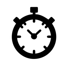 Simple stopwatch timer icon