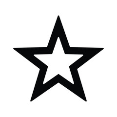 Fototapeta premium star icon vector sign symbol on white background