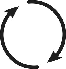Arrow cycle sign, Refresh icon, Rotate Icon, arrow circle round