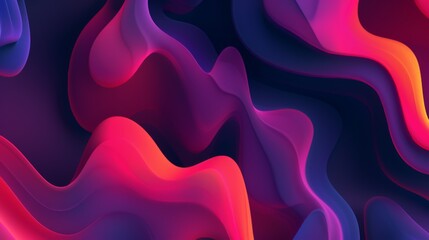 Obraz premium Abstract background forming wavy shapes with vibrant colors
