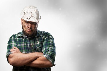 portrait of mature handyman