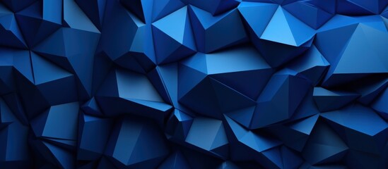 Abstract Blue Low Poly Background
