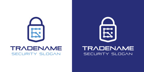 Number 6 Smart Lock Logo, Perfect for Digital Padlock and Residential Security Services