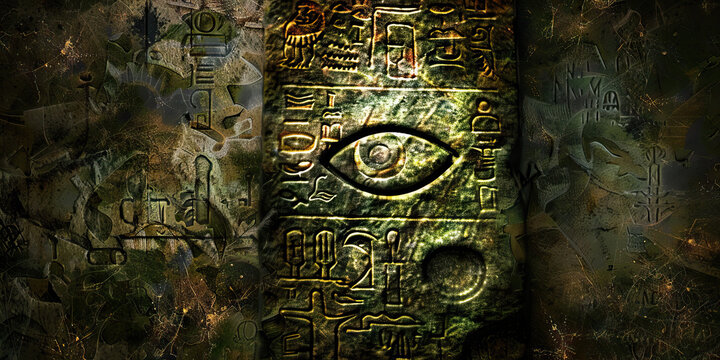 Cryptic Messages Carved in Stone: Ancient tombstones bearing mysterious symbols and inscriptions.