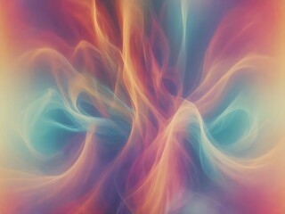 Fototapeta premium Mesmerizing swirls of colorful smoke against a black canvas