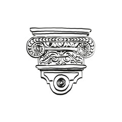 Hand draw la dolce vita vintage doodles collection. Illustrations for invitations, menus and parties. La dolce vita italian style. summer holidays in the village of Provence.