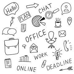 Hand-Drawn Office Icons