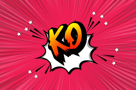 Ko,knockout retro game on blue arcade background .pixel art .8 bit game.arcade screen.retro game. for game assets in vector illustrations.pop art.