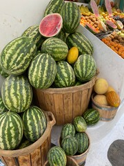 watermelons and melons