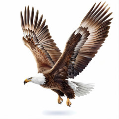 Obraz premium 3D eagle in white background vector image