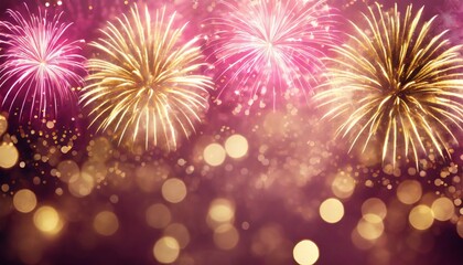 fireworks in the night sky