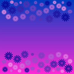 Abstract background of pink and blue colors decorated with an original pattern